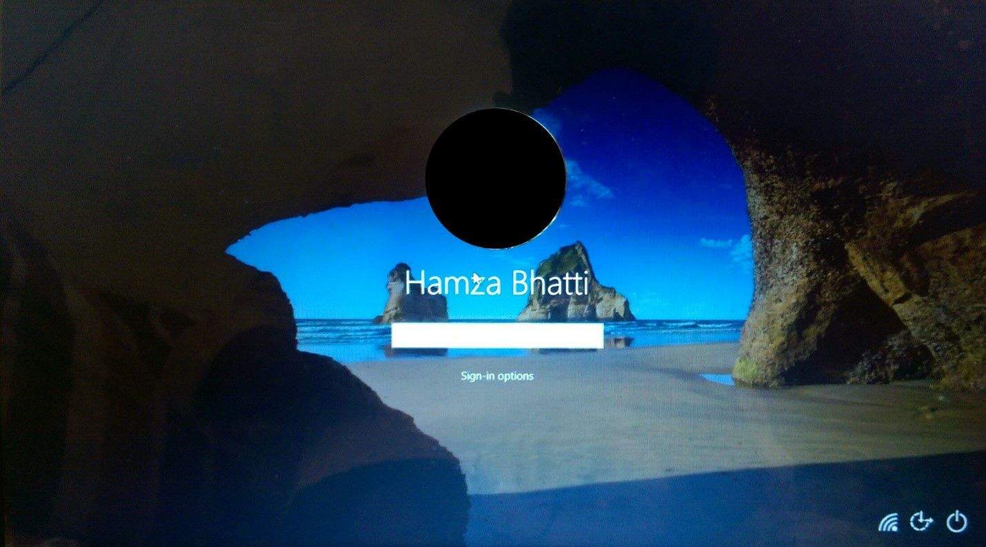 windows login screen